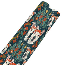 Load image into Gallery viewer, Merry and Bright White Pit Bull Christmas Gift Wrapping Paper - 2 Rolls-Christmas Ornament-Christmas,Pit Bull,Wrapping Paper-Pit Bull-5