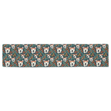 Load image into Gallery viewer, Merry and Bright White Pit Bull Christmas Table Runner-Home Decor-Christmas, Home Decor, Pit Bull-ONE SIZE-2