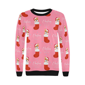 Merry Christmas and Happy New Year Corgis Women's Sweatshirt - 4 Colors-Apparel-Apparel, Corgi, Sweatshirt-11