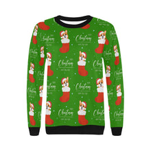Load image into Gallery viewer, Merry Christmas and Happy New Year Corgis Women&#39;s Sweatshirt - 4 Colors-Apparel-Apparel, Corgi, Sweatshirt-8