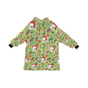 Merry Christmas Bichon Frise Blanket Hoodie for Women-Blanket-Apparel, Bichon Frise, Blanket Hoodie, Blankets-DarkKhaki1-ONE SIZE-1