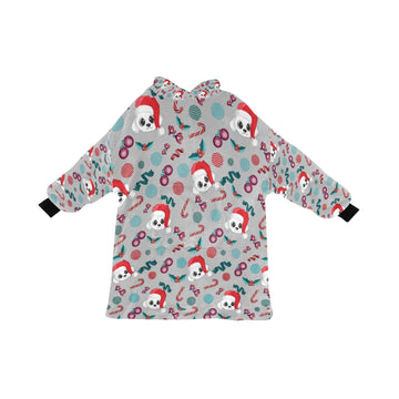 Merry Christmas Bichon Frise Blanket Hoodie for Women-Blanket-Apparel, Bichon Frise, Blanket Hoodie, Blankets-Silver1-ONE SIZE-13
