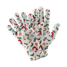 Load image into Gallery viewer, Merry Christmas Bichon Frise Touch Screen Gloves-Accessories-Accessories, Bichon Frise, Christmas, Dog Dad Gifts, Dog Mom Gifts, Gloves-White-1