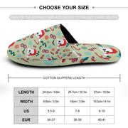 Merry Christmas Bichon Frise Women's Cotton Mop Slippers-Cushion Cover-Bichon Frise, Dog Mom Gifts, Slippers-36-37_（5.5-6）-PaleGoldenRod-14