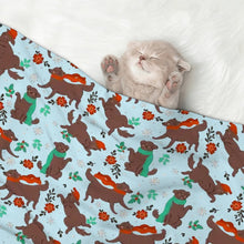 Load image into Gallery viewer, Merry Christmas Chocolate Labrador Blanket for Dog-Pet Furniture-20