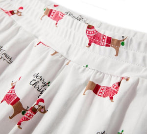 Image of dachshund pajama shorts