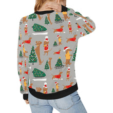 Load image into Gallery viewer, Merry Christmas Dachshunds Women&#39;s Sweatshirt-Apparel-Apparel, Dachshund, Sweatshirt-18
