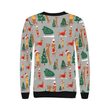 Load image into Gallery viewer, Merry Christmas Dachshunds Women&#39;s Sweatshirt-Apparel-Apparel, Dachshund, Sweatshirt-19