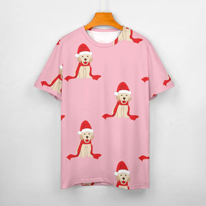 Merry Christmas Labrador Love All Over Print Women's Cotton T-Shirt - 4 Colors-Apparel-Apparel, Christmas, Labrador, Shirt, T Shirt-13