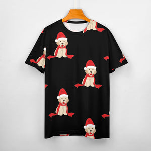Merry Christmas Labrador Love All Over Print Women's Cotton T-Shirt - 4 Colors-Apparel-Apparel, Christmas, Labrador, Shirt, T Shirt-8