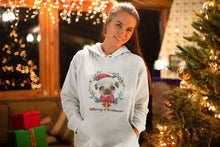 Load image into Gallery viewer, Merry Christmas Pug Women&#39;s Cotton Fleece Hoodie Sweatshirt - 4 Colors-Apparel-Apparel, Hoodie, Pug, Sweatshirt-2