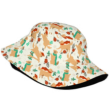 Load image into Gallery viewer, Merry Christmas Yellow Labradors Bucket Hat-Hats &amp; Caps-Accessories,Dog Dad Gifts,Dog Mom Gifts,Hats,Labrador-18