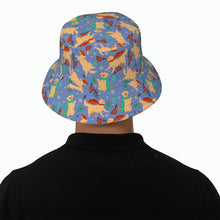 Load image into Gallery viewer, Merry Christmas Yellow Labradors Bucket Hat-Hats &amp; Caps-Accessories,Dog Dad Gifts,Dog Mom Gifts,Hats,Labrador-45