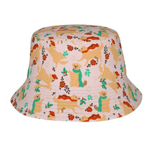 Load image into Gallery viewer, Merry Christmas Yellow Labradors Bucket Hat-Hats &amp; Caps-Accessories,Dog Dad Gifts,Dog Mom Gifts,Hats,Labrador-Blush Pink-One Size-1