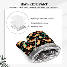 Load image into Gallery viewer, Merry Christmas Yellow Labradors Oven Mitts and Pot Holder Set-Kitchen Decor-Accessories,Dog Mom Gifts,Labrador-12