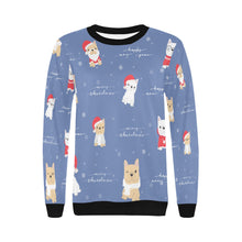 Load image into Gallery viewer, Merry Frenchie Christmas and New Year Women&#39;s Sweatshirt-Apparel-Apparel, French Bulldog, Sweatshirt-13