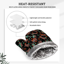 Load image into Gallery viewer, Merry Merry Chocolate Labradors Oven Mitts and Pot Holder Set-Kitchen Decor-Accessories,Chocolate Labrador,Dog Mom Gifts-8