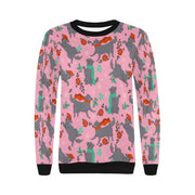 Merry Merry Christmas Black Labs Women's Sweatshirt - 5 Colors-Apparel-Apparel, Black Labrador, Christmas, Labrador, Shirt, Sweatshirt, T Shirt-16
