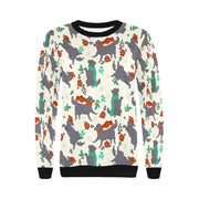 Merry Merry Christmas Black Labs Women's Sweatshirt - 5 Colors-Apparel-Apparel, Black Labrador, Christmas, Labrador, Shirt, Sweatshirt, T Shirt-7
