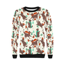 Load image into Gallery viewer, Merry Merry Christmas Chocolate Labradors Women&#39;s Sweatshirt-Apparel-Apparel, Labrador, Shirt, Sweatshirt, T Shirt-11