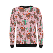 Merry Merry Christmas Chocolate Labradors Women's Sweatshirt-Apparel-Apparel, Labrador, Shirt, Sweatshirt, T Shirt-9