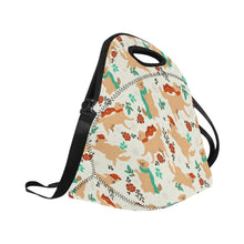 Load image into Gallery viewer, Merry Merry Golden Retriever Christmas Neoprene Lunch Bag-2