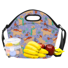 Load image into Gallery viewer, Merry Merry Golden Retriever Christmas Neoprene Lunch Bag-32
