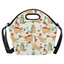 Load image into Gallery viewer, Merry Merry Golden Retriever Christmas Neoprene Lunch Bag-3