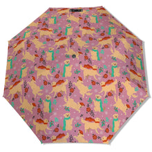 Load image into Gallery viewer, Merry Merry Golden Retriever Christmas Umbrella-Accessories-Accessories,Christmas,Dog Mom Gifts,Golden Retriever,Umbrella-4
