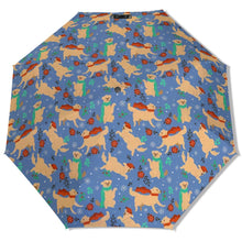Load image into Gallery viewer, Merry Merry Golden Retriever Christmas Umbrella-Accessories-Accessories,Christmas,Dog Mom Gifts,Golden Retriever,Umbrella-5