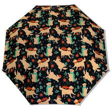 Load image into Gallery viewer, Merry Merry Golden Retriever Christmas Umbrella-Accessories-Accessories,Christmas,Dog Mom Gifts,Golden Retriever,Umbrella-1
