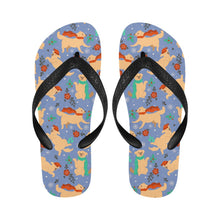Load image into Gallery viewer, Merry Merry Golden Retriever Christmas Unisex Slippers-14