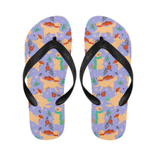 Load image into Gallery viewer, Merry Merry Golden Retriever Christmas Unisex Slippers-21
