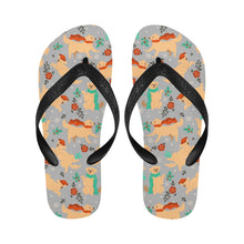 Load image into Gallery viewer, Merry Merry Golden Retriever Christmas Unisex Slippers-23
