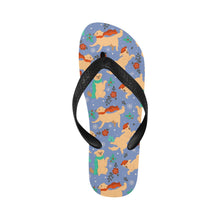 Load image into Gallery viewer, Merry Merry Golden Retriever Christmas Unisex Slippers-24