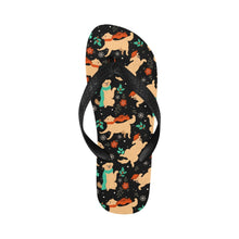 Load image into Gallery viewer, Merry Merry Golden Retriever Christmas Unisex Slippers-26