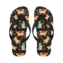 Load image into Gallery viewer, Merry Merry Golden Retriever Christmas Unisex Slippers-27