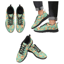 Load image into Gallery viewer, Merry Merry Golden Retriever Christmas Women's Breathable Sneakers-Mint Green-US13-8