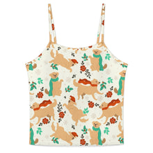Load image into Gallery viewer, Merry Merry Golden Retriever Christmas Women's Cami and Shorts Pajama Set-22