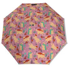 Load image into Gallery viewer, Merry Merry Yellow Labs Christmas Umbrella-Accessories-Accessories,Dog Mom Gifts,Umbrella-1