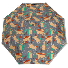 Load image into Gallery viewer, Merry Merry Yellow Labs Christmas Umbrella-Accessories-Accessories,Dog Mom Gifts,Umbrella-6