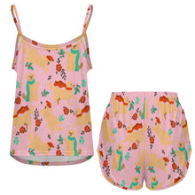 Load image into Gallery viewer, Merry Merry Yellow Labs Christmas Women's Cami and Shorts Pajama Set-11