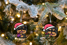 Load image into Gallery viewer, Merry Rottweiler Christmas Tree Ornaments-Christmas Ornament-Christmas, Rottweiler-5