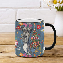 Load image into Gallery viewer, Merry Schnauzer Sparkle Christmas Coffee Mug-3
