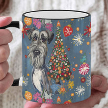 Load image into Gallery viewer, Merry Schnauzer Sparkle Christmas Coffee Mug-White2-ONE SIZE-1
