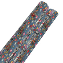 Load image into Gallery viewer, Merry Schnauzer Sparkle Christmas Gift Wrapping Paper - 2 Rolls-Christmas Ornament-Christmas,Schnauzer,Wrapping Paper-2