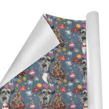Load image into Gallery viewer, Merry Schnauzer Sparkle Christmas Gift Wrapping Paper - 2 Rolls-Christmas Ornament-Christmas,Schnauzer,Wrapping Paper-3