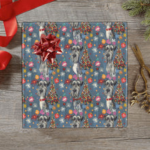 Load image into Gallery viewer, Merry Schnauzer Sparkle Christmas Gift Wrapping Paper - 2 Rolls-Christmas Ornament-Christmas,Schnauzer,Wrapping Paper-5