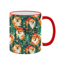 Load image into Gallery viewer, Merry Shiba Merriment Christmas Coffee Mug-4