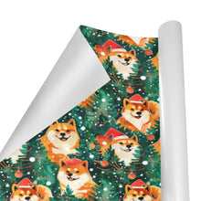 Load image into Gallery viewer, Merry Shiba Merriment Christmas Gift Wrapping Paper - 2 Rolls-Christmas Ornament-Christmas,Shiba Inu,Wrapping Paper-3
